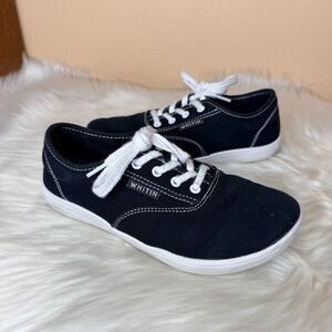 WHITIN Wide Canvas Minimalist Barefoot Shoes Zero Drop Sole Casual Sneaker Size